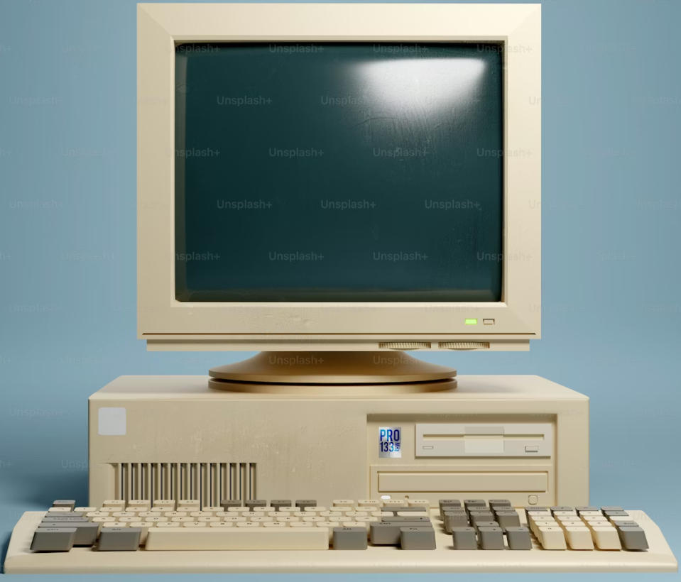 Vintage computer workstation